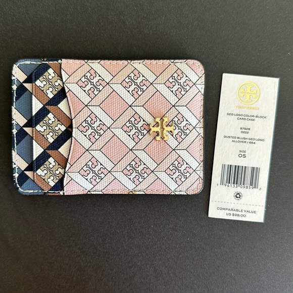 Tory Burch Geo Color Block Card Case - Picture 1 of 7